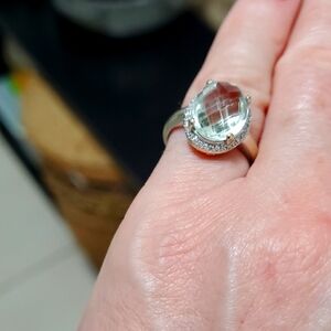 18k Gold 4,5 Ct Chryzolite Genuine (750°)Gemstone Ring